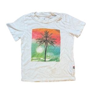 Sol Angeles Boys Palm Tree Crewneck Tee 4T excellent condition like new